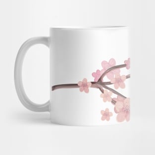 Pink Cherry Blossom Branch Mug